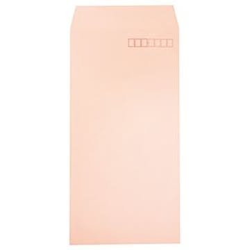 （まとめ） ハート 透けないカラー封筒 長3 80g／m2 パステルピンク XEP292 1パック（100枚） 【×5セット】