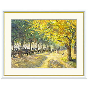 額絵 ロンドン、ハイドパーク カミーユ・ピサロ 61x49.5cm 三幸