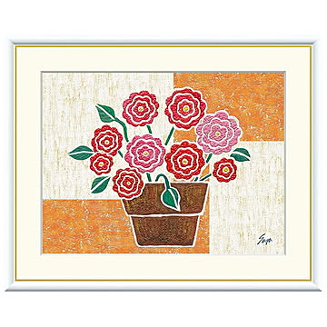 額絵 バラ 佐藤沙耶 42x34cm 三幸