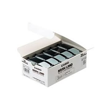 NAME LAND（ネームランド） スタンダードテープ 24mm 透明（黒文字） 5本入