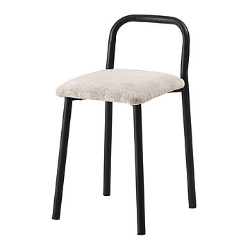 スツール チェア 椅子 イス 腰掛け 背もたれあり スチール ファブリック おしゃれ モダン すっきり シック シンプル PC-203