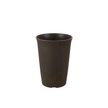 60個セット 丸型 植木鉢/プランター 6号 ダークブラウン 約上部直径17.5cm 日本製 深型 リッチェル フォーレ ポット