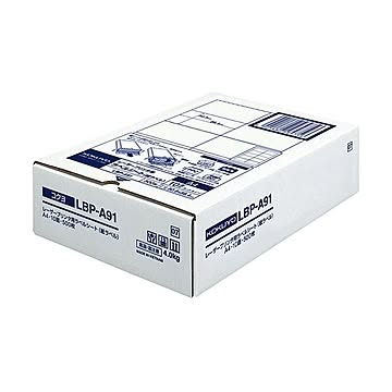 コクヨ モノクロレーザープリンタ用紙ラベル A4 10面 50.8×86.4mm LBP-A91 1冊（500シート）