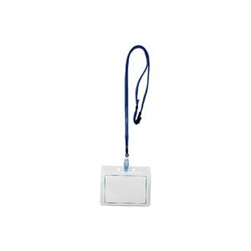 (業務用20セット) 西敬 マイティーループ 名札L MLC-131B 青 10本