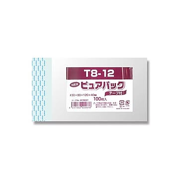 （まとめ） シモジマ Nピュアパック テープ付き A7用 T8-12 【×20セット】