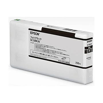 まとめエプソン インクカートリッジ 200mlフォトブラック SC12BK20 1個×3セット