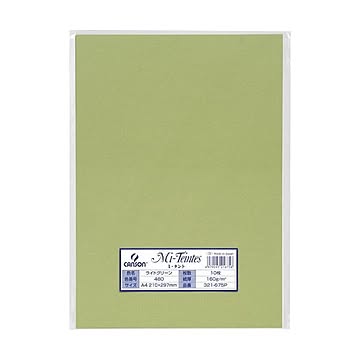 （まとめ） マルマン ミ・タントクリエイティブペーパー A4 ライトグリーン 321-675P 1パック（10枚） 【×10セット】