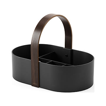 Umbra アンブラ BELLWOOD CADDY ベルウッド キャディー 収納ボックス キッチン 調味料収納 バスアイテム コスメ 取っ手付き 仕切り 木製