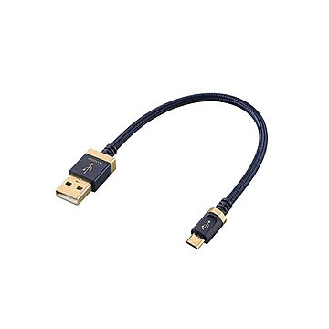 【5個セット】 エレコム AVケーブル/音楽伝送/A-microBケーブル/USB2.0/0.15m DH-AMB015X5