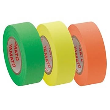 (まとめ) ヤマト メモック ロールテープ つめかえ用 15mm幅 オレンジ＆レモン＆ライム RK-15H-A 1パック(3巻) 【×15セット】