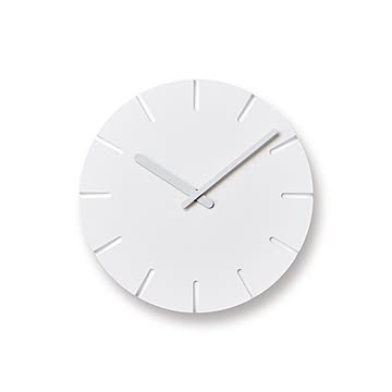 Lemnos レムノス DESIGN OBJECTS CARVED NTL10-04 掛時計 掛け時計 ウォールクロック 直径24cm 2010年グッドデザイン賞受賞（日本）