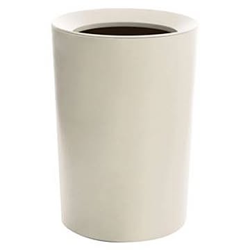 ルクレール 日本製 丸型ゴミ箱 12個セット ホワイト 約直径22.2cm 約6.7L
