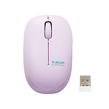 エレコム ワイヤレスマウス 無線 2.4GHz 抗菌 静音 BlueLED 子供用 小学生 Sサイズ パープル オンライン学習 M-BL20DBSKPU