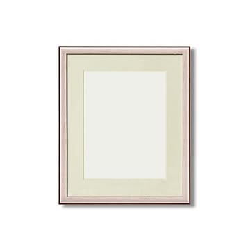 軽量水彩額縁/フレーム 【F6号/ホワイト】 壁掛けひも/UV(紫外線)カットアクリル/マット付き 化粧箱入り 8155