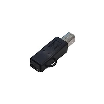 (まとめ)変換名人 変換プラグ USB B(オス)→miniUSB(メス) USBBA-M5B×10セット