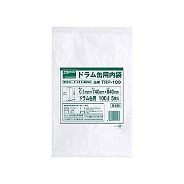 （まとめ）TRUSCO ドラム缶用 内袋 100LTRP-100 1パック（5枚）【×3セット】