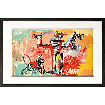 美工社 アートフレーム Jean-Michel Basquiat Boy and Dog in a Johnnypump, 1982