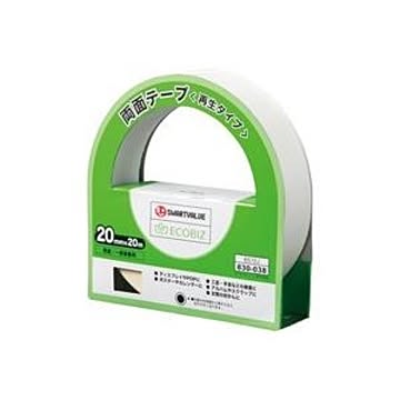 (業務用100セット) ジョインテックス 両面テープ(再生タイプ)20mm×20m B572J