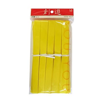 （まとめ）今村紙工 おはながみ 10枚折加工済 黄OH-403 1パック（10本）【×20セット】