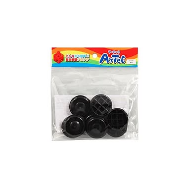 （まとめ）Artecブロック タイヤ 8P 黒【×20セット】