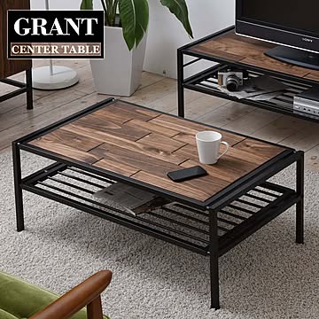 GRANT　センターテーブル GRCT-900 GRANT センターテーブル 天然木 テーブル ローテーブル リビングテーブル 北欧 木製 アイアン おしゃれ オイル アンティーク 植物性オイル