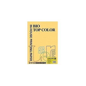 （まとめ） 伊東屋 バイオトップカラー A3判 100枚入 80g／m2 BT202 ゴールド 【×2セット】