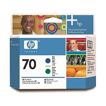 まとめ HP70 プリントヘッド ブルー／グリーン C9408A 1個  ×10セット