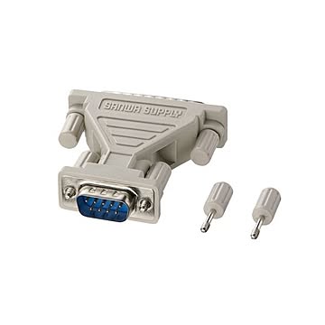 （まとめ） サンワサプライ RS-232C変換アダプタ AD09-9M25MK ×2セット