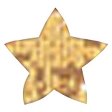 （まとめ）TREND キラキラごほうびシール星ゴールド×5セット