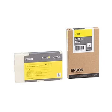 （まとめ） エプソン EPSON インクカートリッジ イエロー ICY54L 1個 【×3セット】