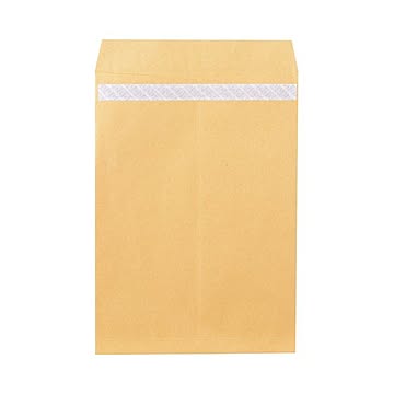 ピース R40再生紙クラフト封筒テープのり付 角1 85g／m2 業務用パック 703 1箱（500枚）