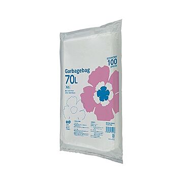 TANOSEE ゴミ袋エコノミー乳白半透明 70L 1セット（500枚：100枚×5パック）