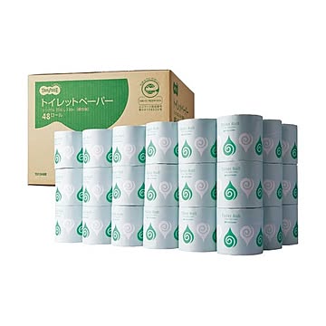 TANOSEE トイレットペーパー 芯なし 130m 1ケース 48ロール