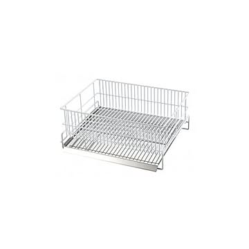 水切りラック/水切りかご 日本製 鉄 ステンレス鋼 Made in TSUBAME 認定品 〔キッチン 台所〕