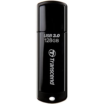 Transcend USBメモリ 128GB USB 3.1 ブラック TS128GJF700