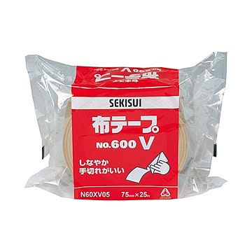 （まとめ）セキスイ 布テープ No.600V 75mm×25m 24巻 N60XV05×5セット