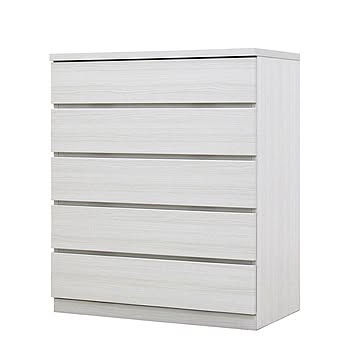 丸田木工 フィット 幅80 5段 奥行44 チェスト 完成品 日本製 大川家具
