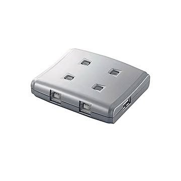 エレコム USB2.0手動切替器 4切替 USS2-W4