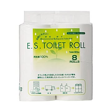太洋紙業 ESトイレットロール 90m巻 8R×12パック