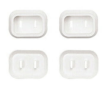 プラグ安全カバー(2P用、4個入り) 管理No. 4969887831786