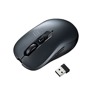 （まとめ） サンワサプライ ワイヤレスブルーLEDマウス MA-WBL113GM 【×3セット】