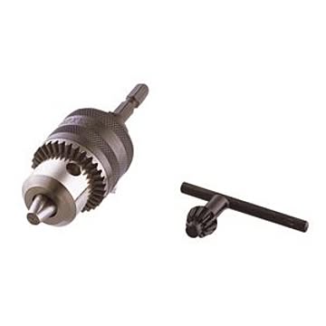 (まとめ)ドリルチャック  【6角軸 (6.35mm)シャンク対応×2セット】  ジョブマスター  JDA-10