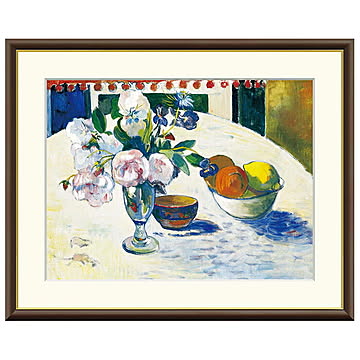 額絵 青いアイリスとオレンジとレモン ポール・ゴーギャン 61x49.5cm 三幸