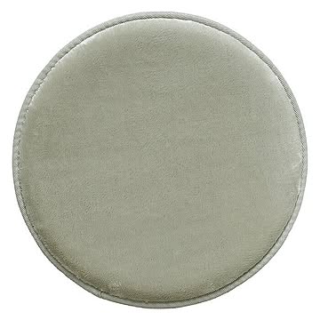 トシシミズ 座布団 LM-102 円形 低反発高反発3層 チェアパッド 約35cm セージグレー