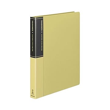 コクヨ クリヤーブックタフネス替紙式 A4タテ 30穴 23ポケット付属 背幅33mm 黄 ラ-F730Y 1セット10冊