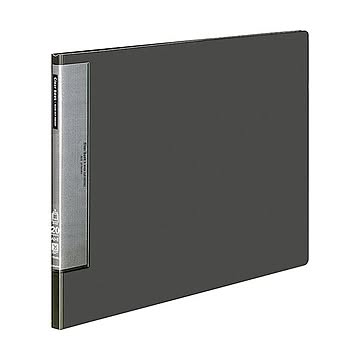コクヨ クリヤーブックウェーブカットポケット・固定式A3ヨコ 20ポケット 背幅17mm ダークグレー ラ-T548DM 1セット4冊