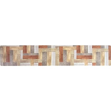 キッチンマット ウッド柄 240×45cm ブラウン