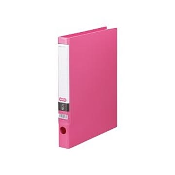 （まとめ） TANOSEE Oリングファイル A4タテ 2穴 170枚収容 背幅35mm ピンク 1セット（10冊） 【×2セット】