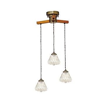 INTERFORM インターフォルム Lorrez dabgle3 ロレエ-ダングル3 ペンダントライト (電球別売) LT-1719 / ペンダントランプ 天井照明 LED球対応 〜60W×3灯