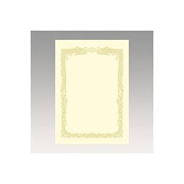 （まとめ） OA賞状用紙 クリーム賞状用紙・横書き 10-1068 10枚入 【×10セット】